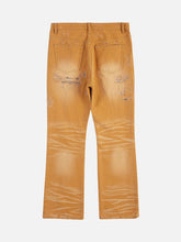 Klassische Jeans mit Farbverlauf